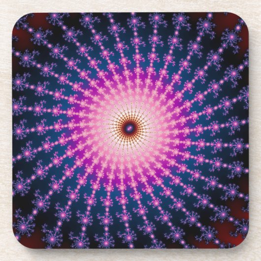 Bloedschot Fractal Swirl Onderzetter (Voorkant)