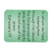 Bloedscriptie Ephesians 1:7 magneet (Horizontaal)