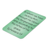 Bloedscriptie Ephesians 1:7 magneet (Linkerzijde)