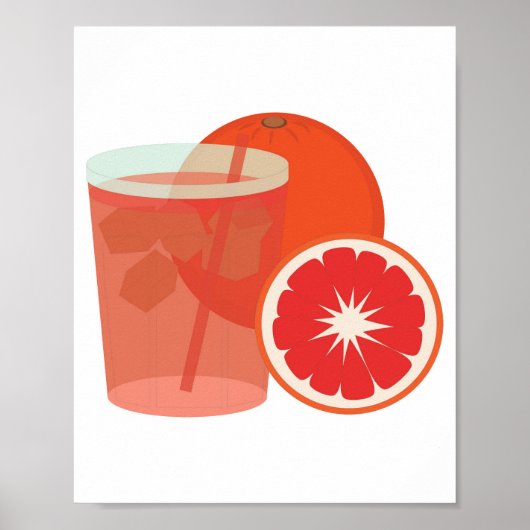 Bloedsinaasappel Poster (Voorkant)