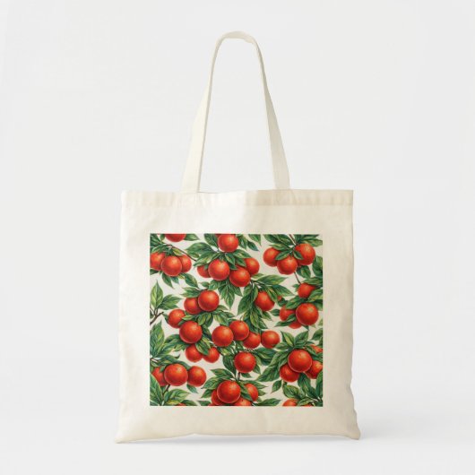 Bloedsinaasappelpatroon Tote Bag (Voorkant)