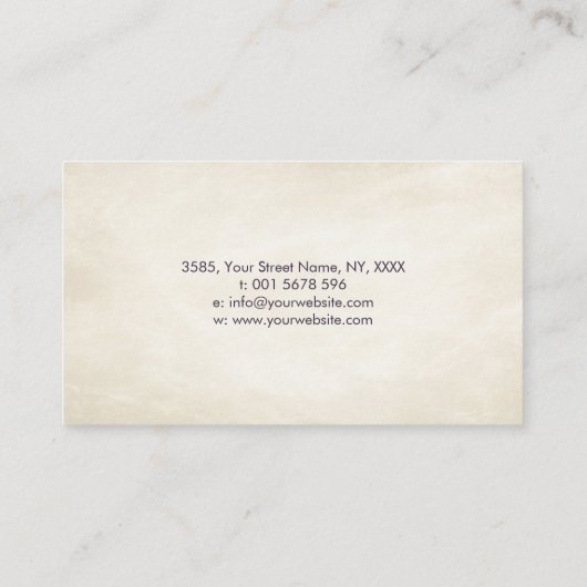 Bloedsomloop Levensboom Visitekaartje (Achterkant)