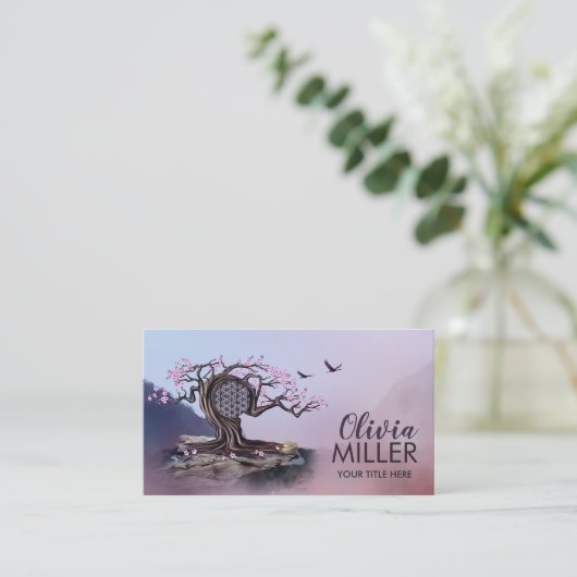 Bloedsomloop Levensboom Visitekaartje (Staand voorkant)