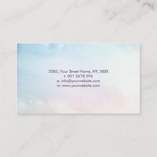 Bloedsomloop Levensboom Visitekaartje (Achterkant)