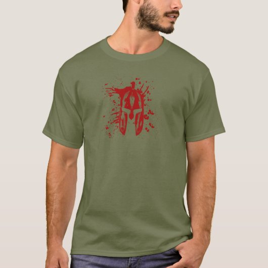 BloedSpartan Helmet American Spartan Molon Labe T-shirt (Voorkant)