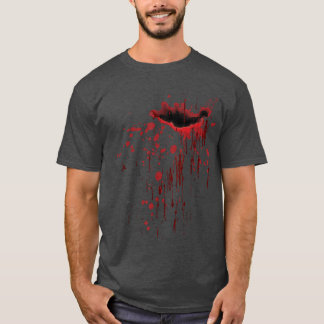 Bloedspatten Bloedbevlekt Halloween Zombie vint T-shirt