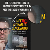 Bloedspatten Horror Misdaad Auteur Ontmoet en Groe Flyer