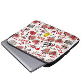 Bloedspatten Moordenaar Horrorfilms Laptop Sleeve (Voorkant onderkant)