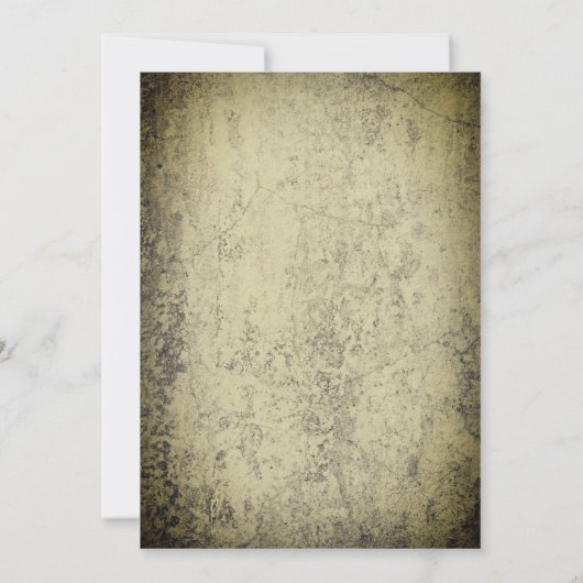 Bloedspatten op betonnen Griezelige Halloween Kaart (Achterkant)