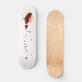 Bloedspatten op de Muur Persoonlijk Skateboard (Voorkant)
