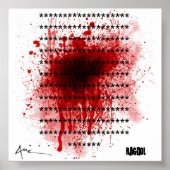 bloedspatter, auc label copy, ******************.. poster (Voorkant)