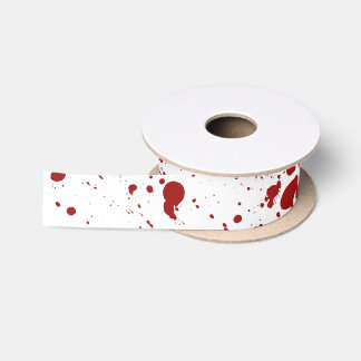 Bloedspatter, Eerie Bloody Soked Halloween Satijnen Lint