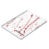 Bloedspatter Notitieboek (Linkerzijde)