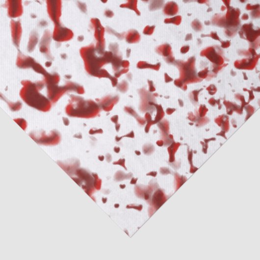 Bloedspatter Tissuepapier (Detail)