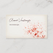 Bloedspetter, horror visitekaartje (Voorkant)