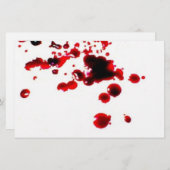 Bloedspiegel 2 crème Halloween briefpapier (Voorkant / Achterkant)