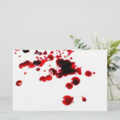 Bloedspiegel 2 crème Halloween briefpapier (Staand voorkant)