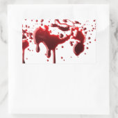 bloedspiegel 3 rechthoekige sticker (Tas)