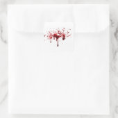 bloedspiegel derde vierkante sticker (Tas)