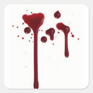 bloedspiegel vierde vierkante sticker