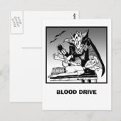 BLOEDSTATION BRIEFKAART (Voorkant / Achterkant)