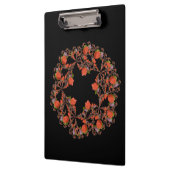 Bloedsterren fractal red black paars klembord (Links)