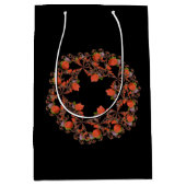 Bloedsterren fractal red black paars medium cadeauzakje (Voorkant)