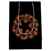 Bloedsterren fractal red black paars medium cadeauzakje (Achterkant)