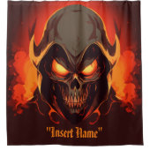 bloedstollende maaimachine douchegordijn (Voorkant)