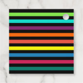 Bloedstroom 70's kleurrijke verjaardag Dank u Bedankjes Labels (Achterkant)