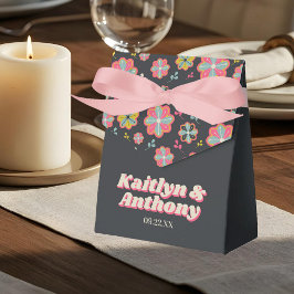 Bloedstroom 70's Retro Groovy Wedding Bedankdoosjes