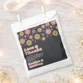 Bloedstroom 70's Retro Groovy Wedding Bedankzakje (Geknipt)