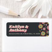 Bloedstroom 70's Retro Groovy Wedding Etiket (Insitu)