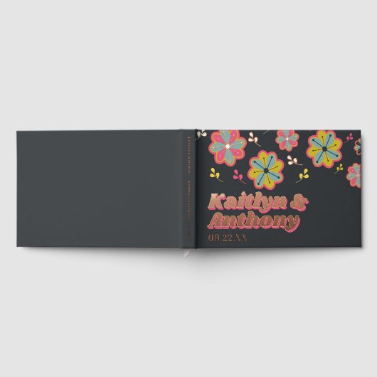 Bloedstroom 70's Retro Groovy Wedding Gastenboek (Volledig)