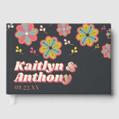 Bloedstroom 70's Retro Groovy Wedding Gastenboek (Voorkant)