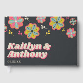 Bloedstroom 70's Retro Groovy Wedding Gastenboek (Voorkant)