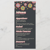 Bloedstroom 70's Retro Groovy Wedding Menu (Voorkant)