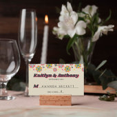 Bloedstroom 70's Retro Groovy Wedding Plaatskaartje