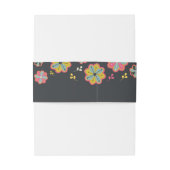 Bloedstroom 70's Retro Groovy Wedding Uitnodigingen Wikkel (Achterkant Voorbeeld)