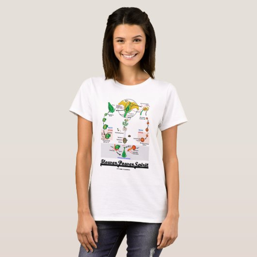 Bloedstroom (Angiosperm Life Cycle) T-shirt (Voorkant volledig)