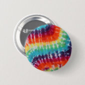 Bloedstroom Hippie Tie Dye Rainbow Ronde Button 5,7 Cm (Voorkant /achterkant)