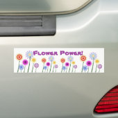 Bloedstroom, kleurrijke bloemen bumper sticker (Op auto)