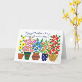 Bloedstroomkaart voor grootmoeder kaart (Gele Bloem)