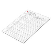 Bloedsuiker & Bloeddruk Tracker MAANDAG Start Notitieblok (Schuin)