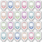 Bloedsuiker Tracker Etiket Glucosemeter Monitoring Sticker (Voorkant)