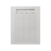 BLOEDSUIKER TRACKER NOTITIEBLOK (Linkerzijde)
