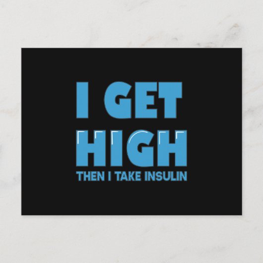 Bloedsuikerziekte Briefkaart (Voorkant)