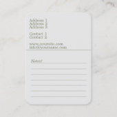 Bloedthema - Visitekaartje (Achterkant)