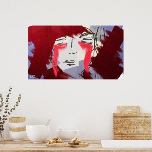 Bloedtranen Poster (Keuken)