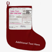 bloedtransfusiezak grote kerstsok (Voorkant)